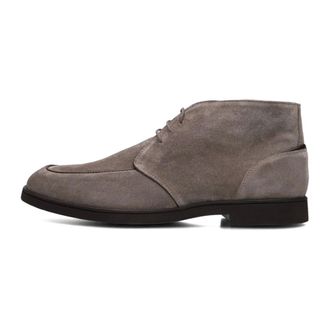 Greve Taupe Su&egrave;de Veterschoenen voor Heren - Heren - Schoenen - Grijs - Maat: 40 1/2 EU Su&egrave;de
