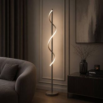 Pagazzi Juno LED Putty Floor Lamp in Brown