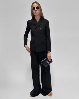 Celine Womens Tailored Jacket Black