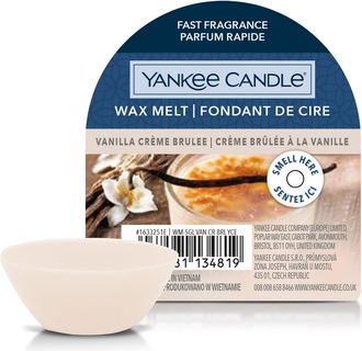 Yankee Candle Company Vanilla Creme Brul&eacute;e, cera Yankee Candle per bruciatore
