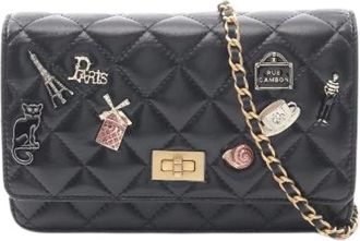 Chanel Pre-owned Matelasse 2.55 Borsa a spalla in pelle di agnello - - Pre-owned - Donna - Nero - ONE SIZE