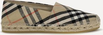 Burberry Mews Check Espadrilles Female 36