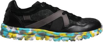 Dolce & Gabbana Zwarte Polyester Lage Heren Sneakers Schoenen