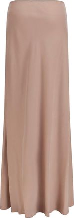 Fabiana Filippi Womens Lyocell Long Skirt Moka Meringa