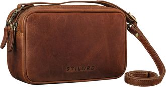 STILORD Pam Vintage Crossbody Bag for Women Leather Small Shoulder Bag Genuine Leather Handbag Women Evening Bag Elegant Concert Bag with Strap, Colour:kara -