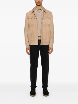 Brunello Cucinelli Mens Fine-Knit Polo Shirt Aw24 M