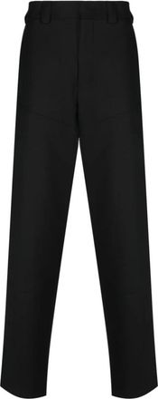 Ermenegildo Zegna N Broek - Heren - Straight fit broeken - Zwart - S - Wol - Broeken