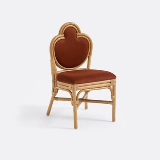 La Redoute Interieurs Stoel van rotan en stof, RIBIA