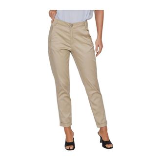 Vila Vila, Dames, Broeken, Beige, Maat: M