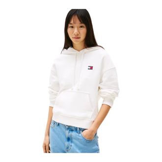 Tommy Jeans Hoodies - Dames - Sweatshirts & Hoodies - Wit - Maat: L