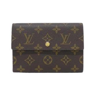 Louis Vuitton Pre-owned Wallets, female, Brown, Size: ONE SIZE Pre-owned Middle Wallet (Tri-fold)