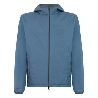 Herno Lichtgewicht Jack met Capuchon - Heren - Jassen - Blauw - Maat: XL Poliester