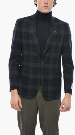 Corneliani Virgin Wool Check Two-Tone RESET 2-Buttons Blazer size 52
