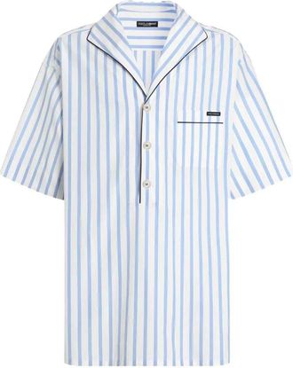 Dolce & Gabbana Gestreiftes Hemd von Dolce & Gabbana mit Applikation