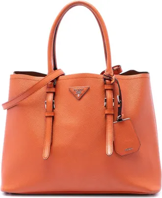 Prada Pre-owned Prada Medium Saffiano Cuir Double Handle Satchel Ladies NRFP21JME0FYSA20