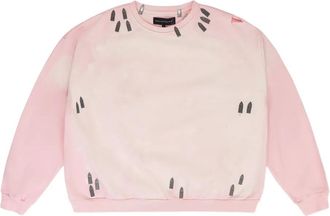 Who Decides War by Ev Bravado Sweater met ronde hals en hardware - Roze