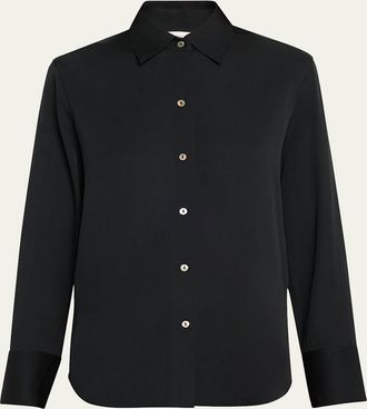 Vince Classic Button-Front Blouse