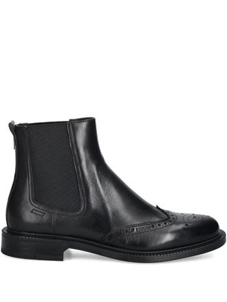 HUGO BOSS Lysander brogue-detail panel boots - Black