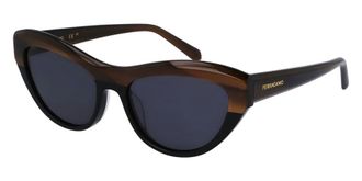 Ferragamo Grey Cat Eye Ladies Sunglasses SF1103S 217 55
