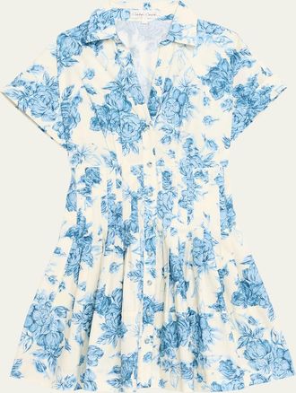 Cara Cara Nash Printed Button-Front Mini Dress
