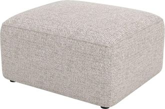 Rendez-Vous D&eacute;co Puf rectangular para sof&aacute; modular en tejido beige