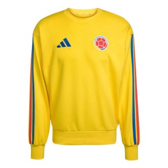 adidas Colombia DNA Crew Sweat Impact Yellow JZ9062