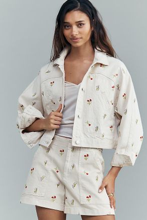 Pilcro Tulip Print Jacket