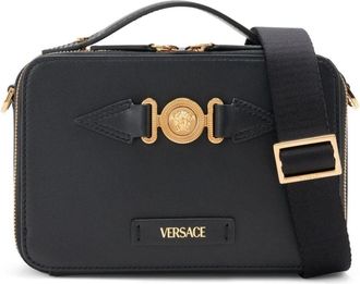 Versace Medusa Biggie leather tote bag - men - Calf Leather - One Size - Black