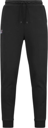 K-Way Zwarte Pure Broek - Heren - Sweatpants - Zwart - XS - Katoen - Broeken