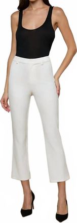 L'agence Ketra Bootcut Trousers In White