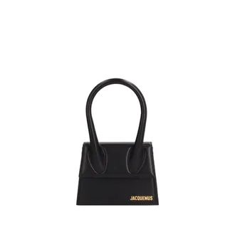 Jacquemus Handbags, female, Black, Size: ONE SIZE Chic Medium Shoulder Bag