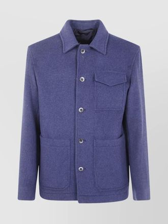 Herno wool shirt jacket