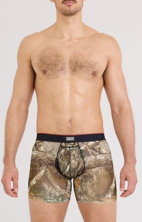 Saxx Assorted 2-Pack Multi-Sport Mesh Performance Boxer Briefs in Realtree Edge/Black at Nordstrom, Size Xx-Large