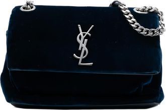 Saint Laurent Pre-owned Saint Laurent Small Velvet Monogram West Hollywood Crossbody 2AFAQDROOQBL8VJL