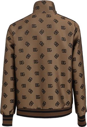 Dolce & Gabbana Mens Bronze Polyester Shell Jacket Clothing