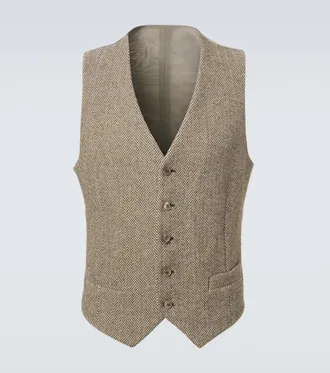 Giorgio Armani Archivio cotton and wool-blend vest