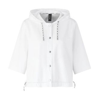 Marc Cain Light Jackets, female, White, Size: XL Light Jackets