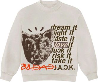 Travis Scott Cactus Jack D.L.T.L.F.R.T. Crewneck Natural CJFN-SS89