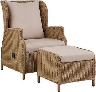 Ballard Designs Seabrook Woven Recliner with Ottoman - Ballard Designs