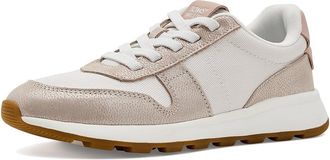 Toms TRVL LITE Retro Womens Shoes Champagne Vintage Twill Shimmer Suede : 5.5 B - Medium