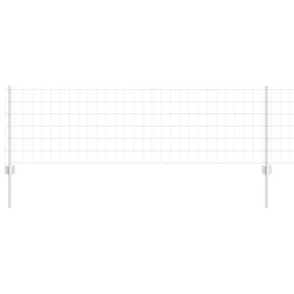 Berkfield Home Durable Euro Fence with 11 U Posts Silver 0.6x50 m Steel
