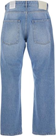 Icon Denim Los Angeles Mens Light Blue Jeans With Logo Patch Organic Cotton