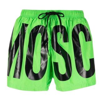 Moschino Heren Logo Zwemshort (Groen)