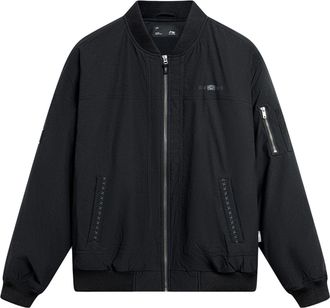 Li-Ning Chinese Culture Logo Bomber Jacket Black AJMT095-2