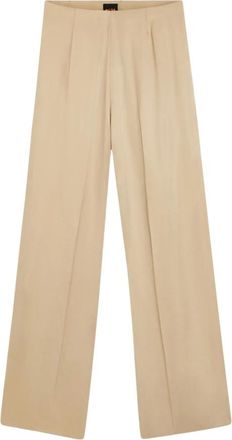 HUGO BOSS C_Terini Wijde Broek - Dames - Wijde Broeken - Beige - XL - Broeken
