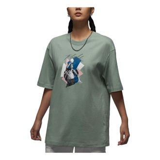 Nike Jordan (WMNS) Air Jordan Graphic Oversized T-Shirt Asia Sizing Green FN5709-304