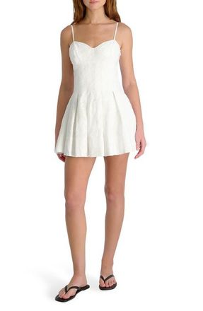 French Connection Svea Floral Cotton Eyelet Minidress in Summer White at Nordstrom, Size 10
