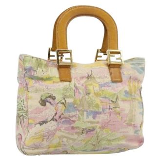 Fendi Pre-owned Vintage Tote Bag - Dames - Vintage Shopper - Beige - ONE Size - Leer - Vintage