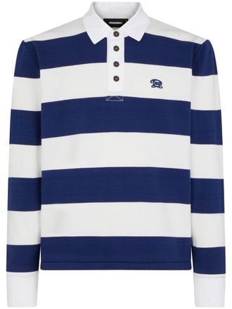 Dsquared2 Gestreept poloshirt - Blauw