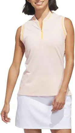 adidas Golf Ultimate 365 Sleeveless Golf Half Zip Top in Blush Pink at Nordstrom Rack, Size X-Large
